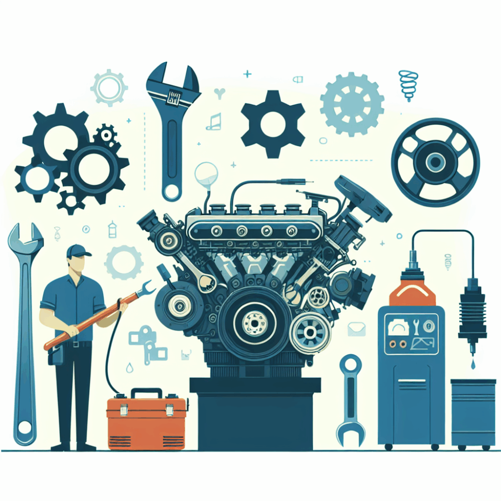 ¿Qué incluye una media reparación de motor diésel?
