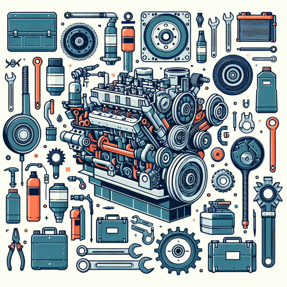 ¿Qué incluye una media reparación de motor diésel?